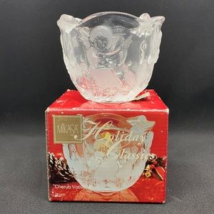 Mikasa Holiday Classics Cherub Votive, 3”